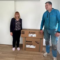Vodovodne inštalacije Hrustelj — zaključena montaža toplotne črpalke